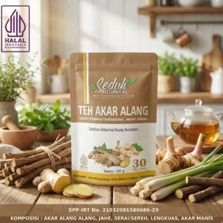 SEDUH BOTANIKAL Teh Akar Alang  | Sehat & Detox Ginjal | Resep Teh Rempah JSR | 30 Tea Bag