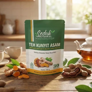 SEDUH BOTANIKAL Teh Kunyit Asam  | Teh Celup Kunyit Asam JSR | Teh Kunyit Asam Jawa | 30 Tea Bag