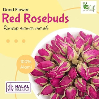 ELIF TEA Red Rosebud Tea / Rose Buds Flower Tea / Teh Kuncup Bunga Mawar Merah