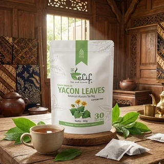 ELIF TEA AND TISANE Yacon Leaves Tea | Teh Daun Insulin Diabetes Teh Yakon | 30 Tea Bag