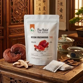 ELIF TEA AND TISANE Reishi Mashroom Tea : Lingzhi Reishi Ganoderma Lucidum (30 Tea Bag)