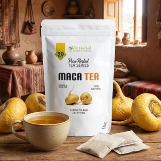 ELIF TEA AND TISANE Maca Tea | Teh Maca | Caffeine-Free  | Botanical Infusions Tea Bag | 30 Tea Bag
