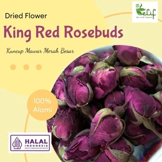 ELIF TEA King Red Rosebud Tea / Big Red Rosebud Tea / Kuncup Mawar Merah Besar