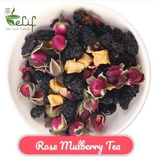 ELIF TEA Rose Mulberry Tea 50g - Teh Buah & Bunga Mawar Emas - Teh Kecantikan & Kesehatan Mata