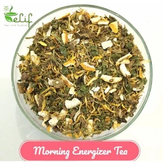 ELIF TEA Morning Energizer Tea : Yerba Mate, Peppermint, Marigold, Dried Lemon