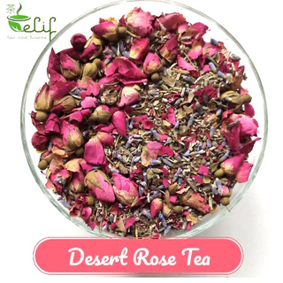ELIF TEA Big Pack Desert Rose Tea : Rose, Rosemary, Sage Leaf, Lavender, Lemon Balm