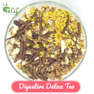 ELIF TEA Bulk Pack Digestive Detox Tea : Garcinia Cambogia, Dried Apple, Plum Blossom