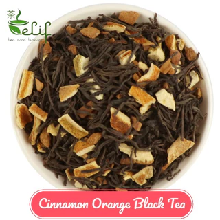 ELIF TEA Cinnamon Orange Black Tea 50g - Teh Hitam Kayu Manis & Jeruk Kering - Spiced Tea Loose Leaf
