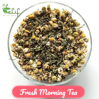 ELIF TEA Big Pack Fresh Morning Tea : Chamomile, Spearmint Leaf & Peppermint leaf