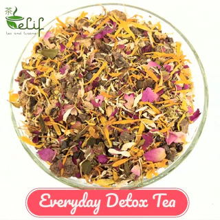 ELIF TEA Big Pack Everyday Detox Tea : Lotus, Hawthorn, Lemon, Calendula, Cassia Seeds