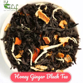 ELIF TEA Big Pack Honey Ginger Black Tea : Ginger, Dried Orange Fruit & Honey Black Tea