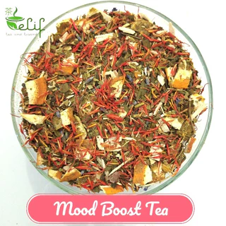 ELIF TEA Bulk Pack Mood Boost Tea : Yerba Mate, Siberian Ginseng, Ginkgo Leaf, Safflower