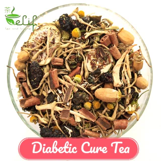 ELIF TEA Bulk Pack Diabetic Cure Tea : Rooibos, Chamomile, Gynostemma, Cinnamon, Banaba