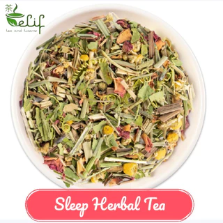 ELIF TEA Big Pack Sleep Herbal Tea : Passionflower, Chamomile, Lavender, Red Rose Petals